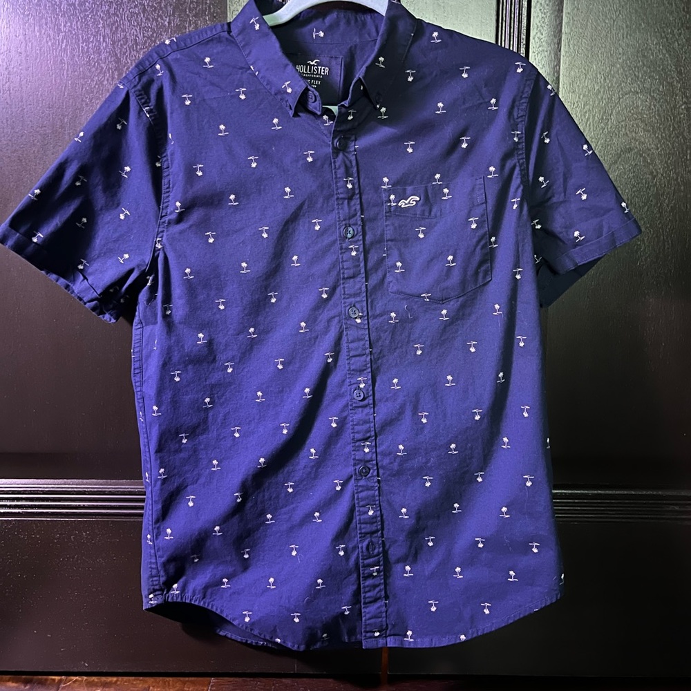 Mens Hollister Button Down Short Sleeve